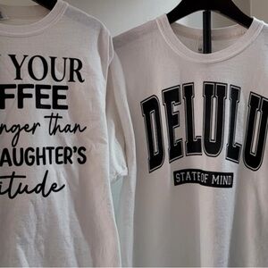 White Graphic Kids T-Shirt